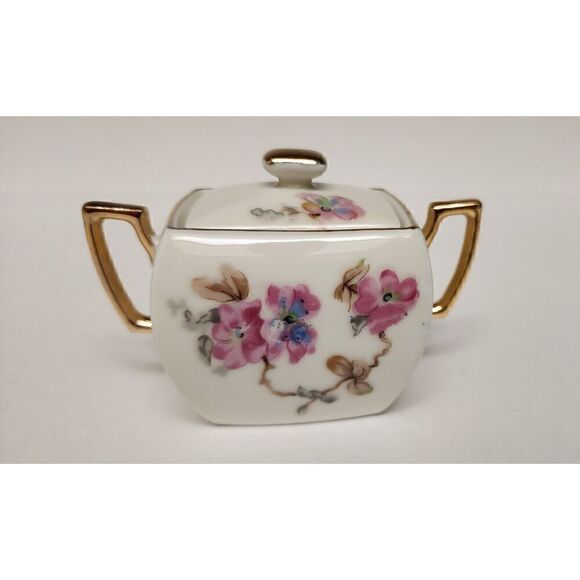 Vintage Small Tea Creamer And Sugar Bowl Made In Japan 120/88 Elegant Beautiful - Picture 5 of 10